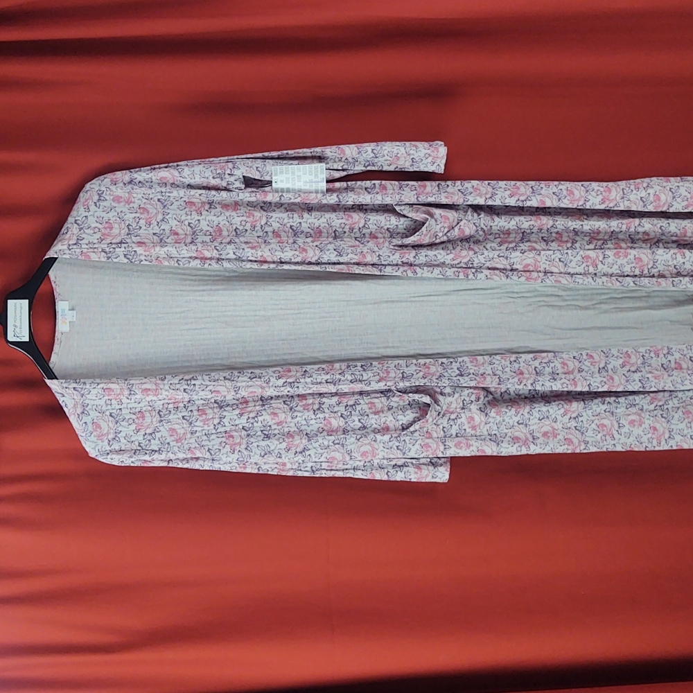 LuLaRoe Sarah Style Cardigan/Duster with pockets Sz Large